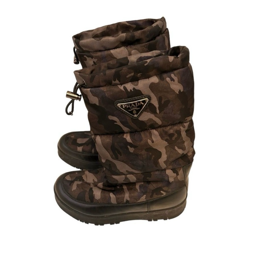 Prada Nylon Camouflage Boots Size 39
